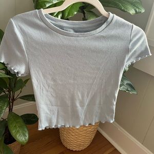Aeropostale Shrunken Blue Tee